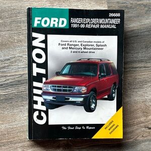 Chilton Ford Repair Manual - Black and Red